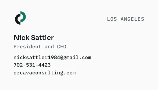 Business card preview