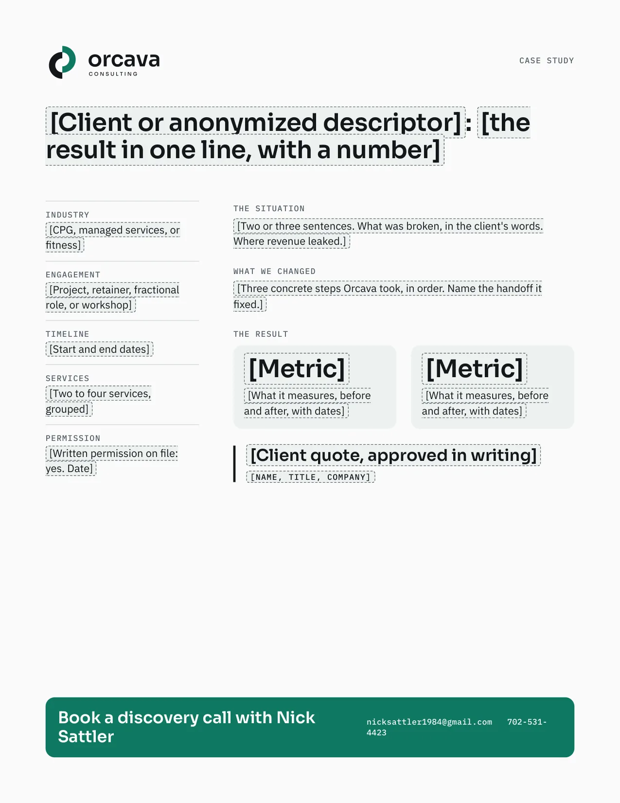 Case study template preview